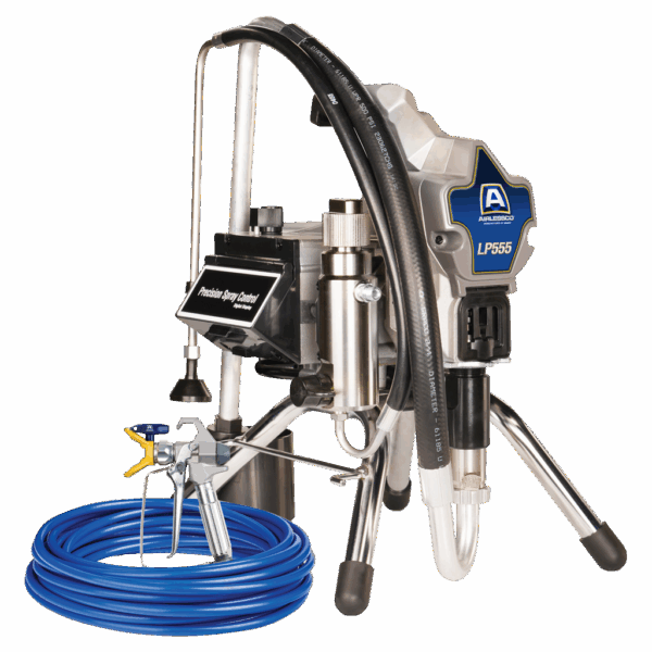 Electric piston pump LP 555 in support frame
