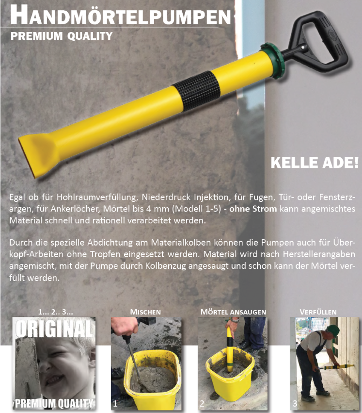 Handmörtelpumpen premium quality