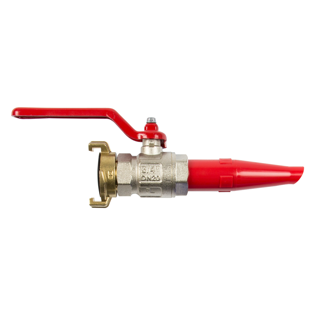 Crevice nozzles with ball valve