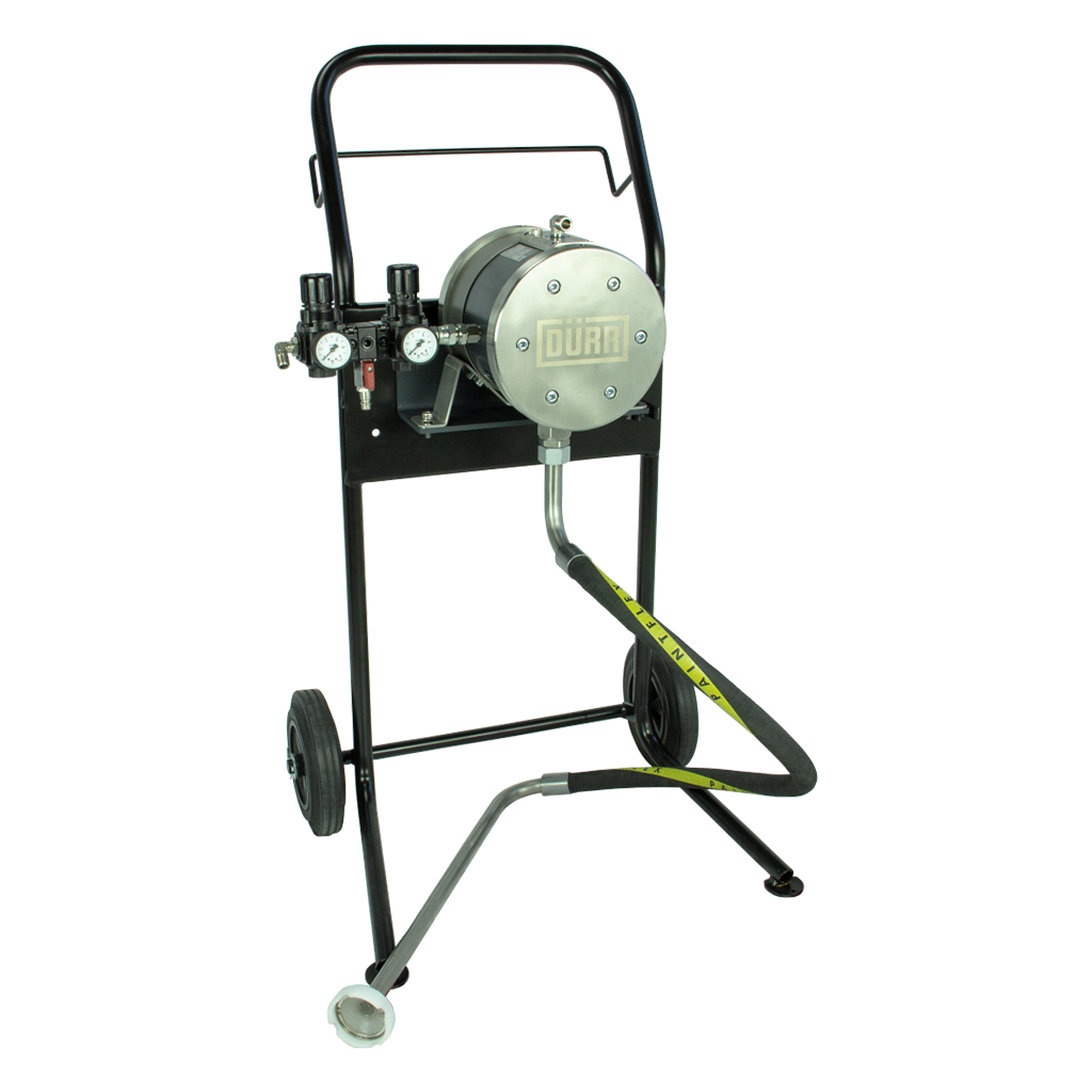 Pneumatische Membranpumpe 24 ALU kpl. mit Fahrgestell