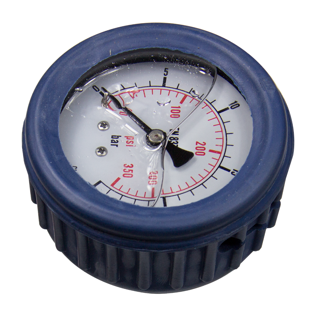 Safety gauge assembly 0-25 bar