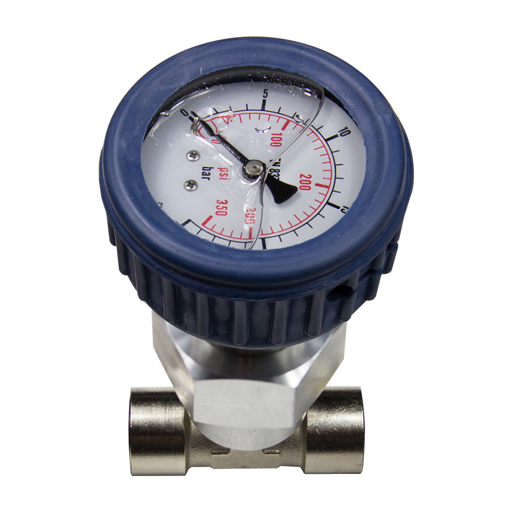 Safety gauge assembly 0-25 bar