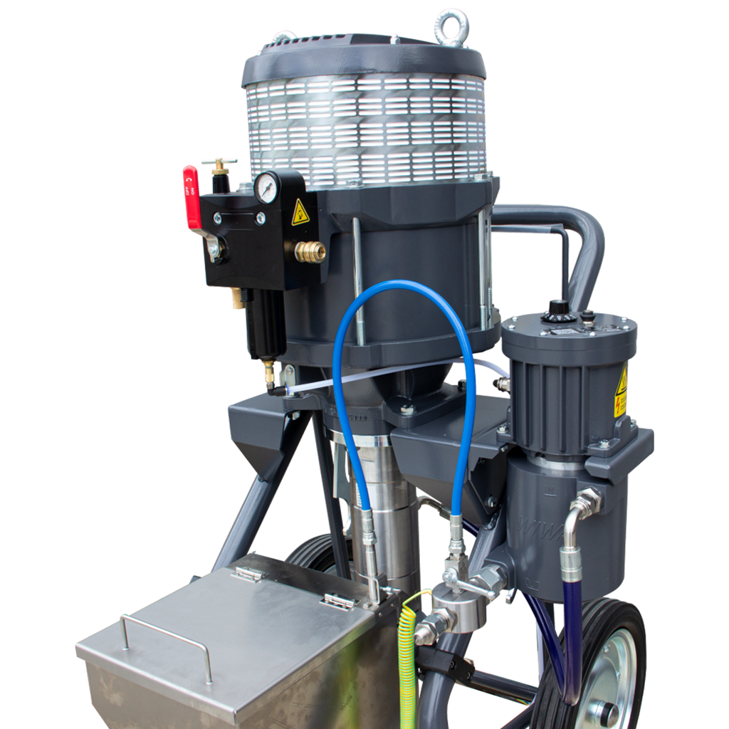 Pneumatic piston pump BMP 333 with heater