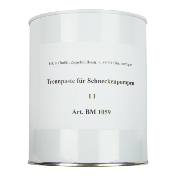 Trennpaste für Schneckenpumpen