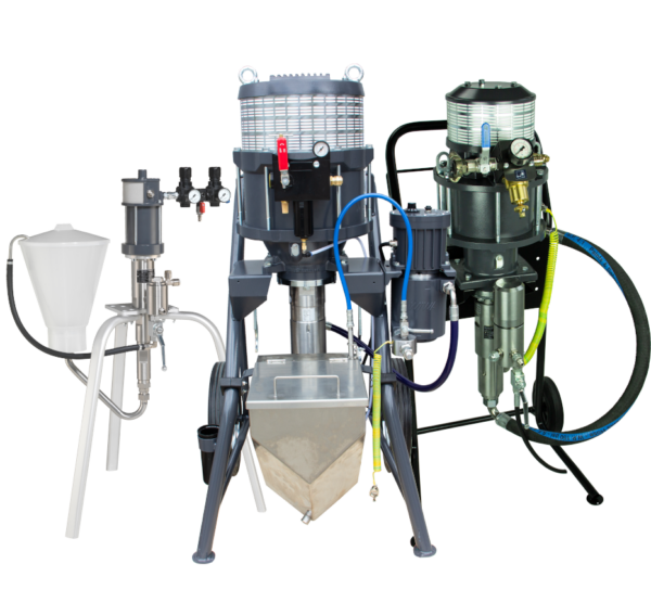 Pneumatic piston pumps